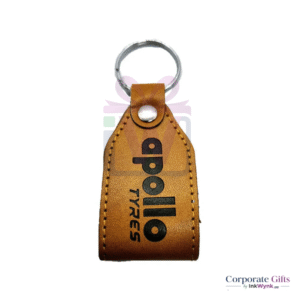 Brand Logo Printed Leather Keyring for Branding