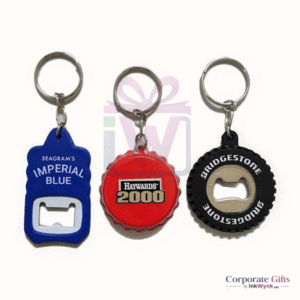 Bulk Plastic Keychain with Bottle Opener