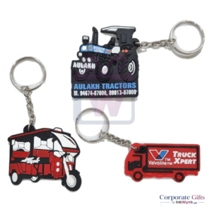 Corporate Rubber keychain 2D Figure