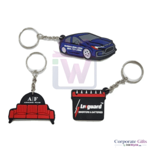 Corporate Rubber keychain 2D Figure