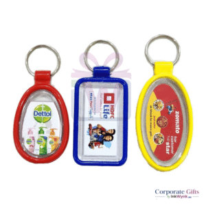 Multicolor Plastic Keychain with Custom Shape