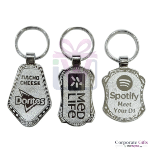 Promotional Chrome Plated Keychain with Logo