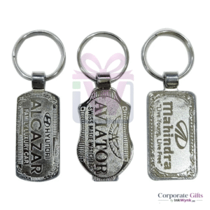 Promotional Chrome Plated Keychain with Logo