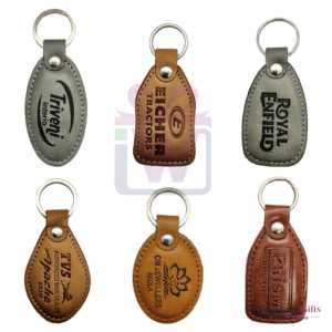 Promotional Leather Keychain With Logo