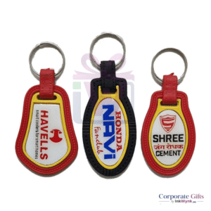 Promotional Plastic Keychain with Metal Ring