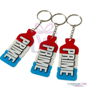 Silicone Rubber Keychain Both Side Printed 10mm